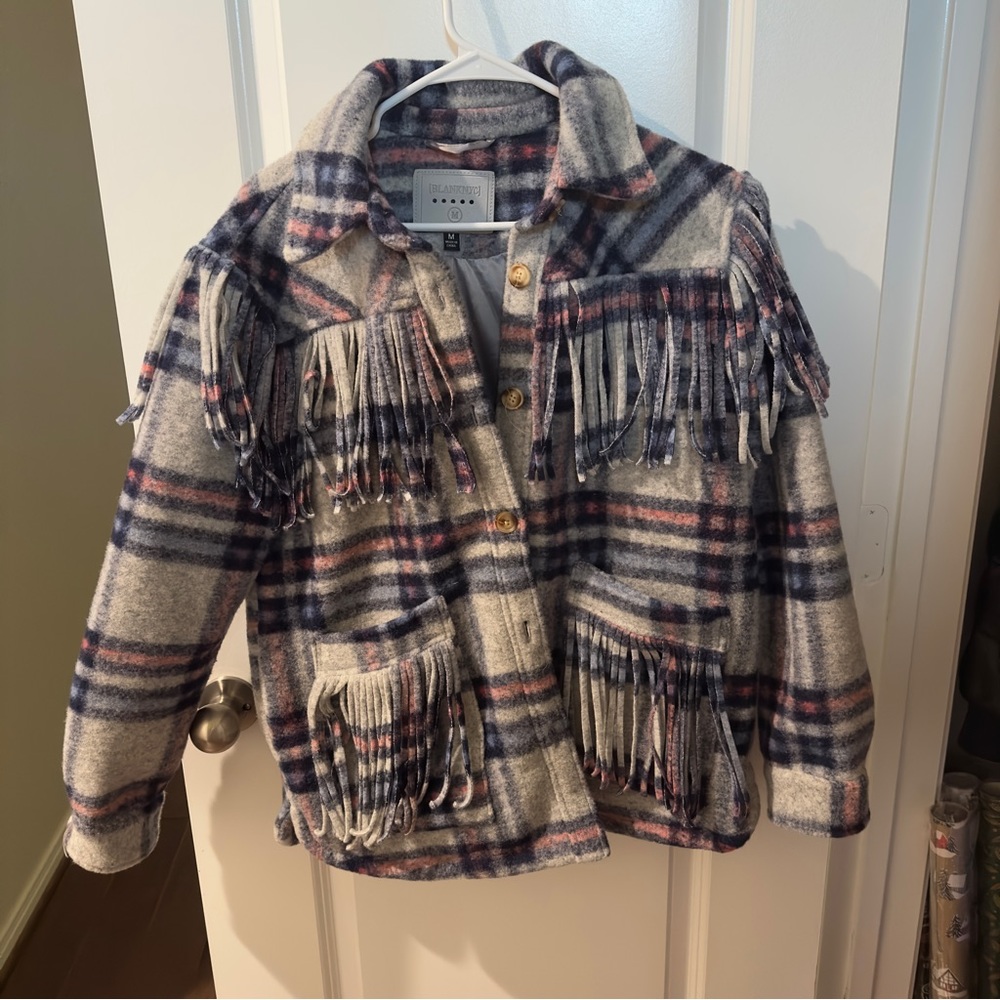 BlankNYC fringe jacket